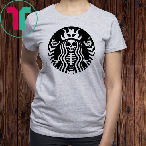 Halloween starbucks skeleton shirt