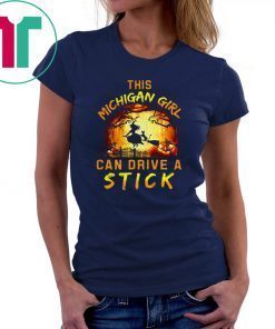 Halloween this michigan girl can drive a stick shirt