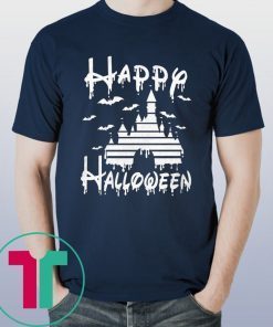 Happy Halloween Disney Castle Kid T-shirt