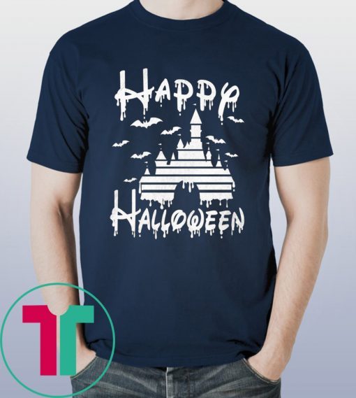 Happy Halloween Disney Castle Kid T-shirt