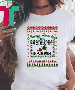 Happy holidays from Schrute farms Christmas T-Shirt