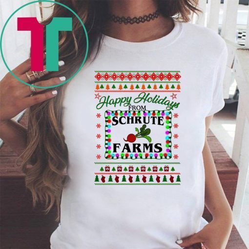 Happy holidays from Schrute farms Christmas T-Shirt