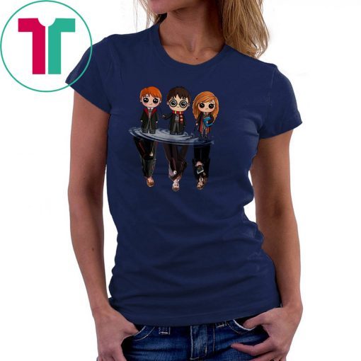 Harry potter characters chibi water mirror reflection shirt