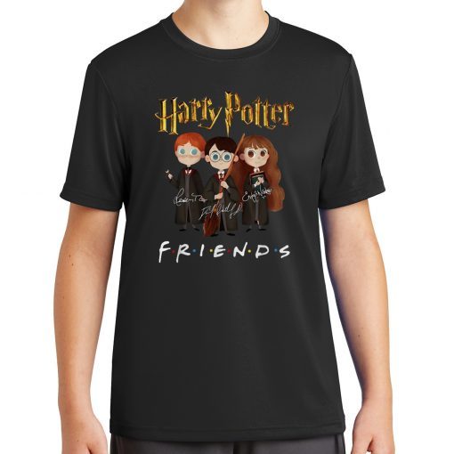 Harry potter characters friends tv show signatures shirt