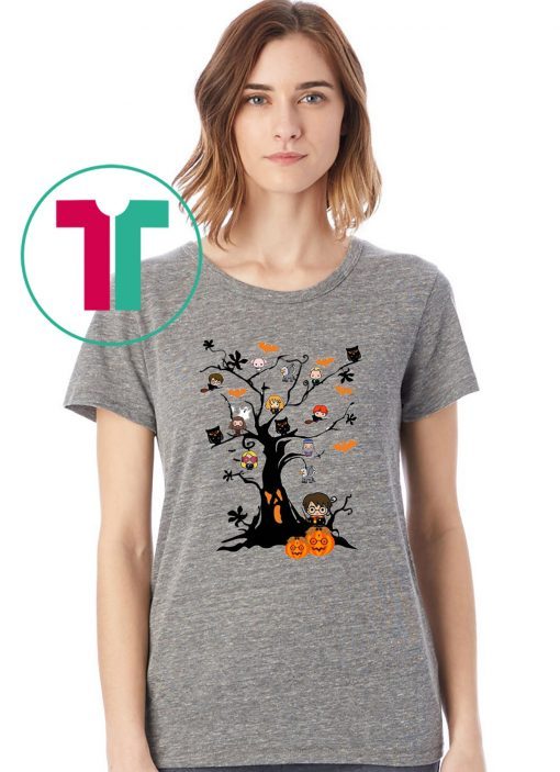 Harry potter halloween tree shirt