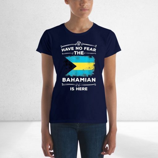 Have No Fear The Bahamian Is Here Halloween Bahamas Flag T-Shirt