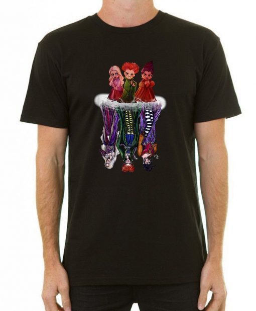 Hocus pocus characters chibi water reflection shirt