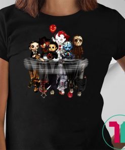 Horror characters movie water mirror reflection shirt