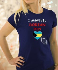 I Survived Hurricane Dorian 2019 Bahamas Unisex Tee Shirts