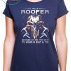 I'm a roofer because I'm far too sexy to wear a suit and tie skull version shirt
