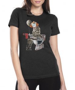 It pennywise new orleans saints sitting on carolina panthers shirt