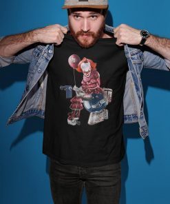 It pennywise san francisco 49ers sitting on seattle seahawks shirt