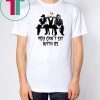 Jack Skellington With Johnny Deep And Tim Burton You Can’t Sit With Us Shirt