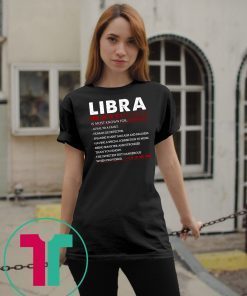 Libra facts zodiac birthday shirt