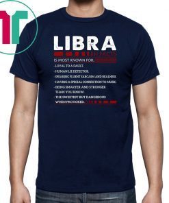 Libra facts zodiac birthday shirt