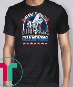 MLB los angeles dodgers 7th national league west champion shirt