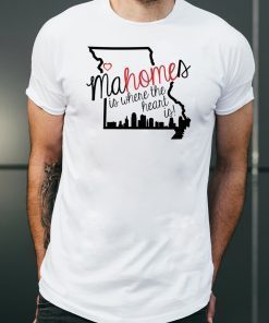 Mahome Is Where The Heart Is Kansas City Chiefs T-Shirt