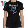 Mermaid Uncle Family Birthday Party T-shirt