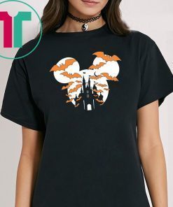 Mickey Head Halloween Disney Castle Kids T-shirt