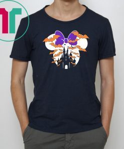 Minnie Head Halloween Disney Castle Kids T-shirt