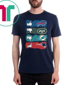 NFL like buffalo bills dislike new york jets miami dolphins and fuck new england patriots shirt