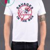 New York Yankees Baseball Logo Savages In The Box T-Shirt