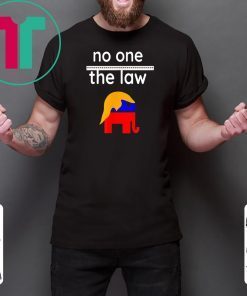 No One is Above the Law Trump Political Fun & Serious UNisex T-Shirt