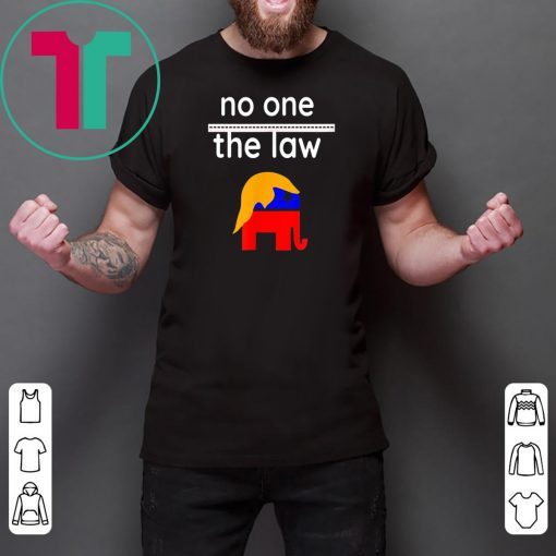 No One is Above the Law Trump Political Fun & Serious UNisex T-Shirt