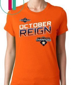 Astros al west champion October reign braves Gift Tee Shirt