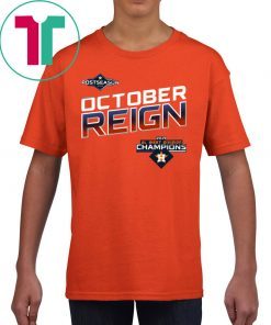 Astros al west champion October reign braves Gift Tee Shirt