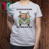 On a dark desert highway cool wind in my hair hippie girl with cats shirt