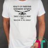 Reality of parenting somewhere between sweet child o’mine shirt