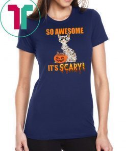 So Awesome It's Scary Mummy Cat Halloween Kid T-shirt