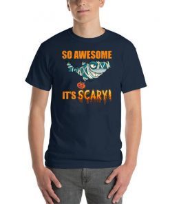So Awesome It's Scary Mummy Shark Halloween Kid T-shirt