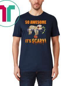 So Awesome It's Scary Mummy Sloth Halloween Kid T-shirt