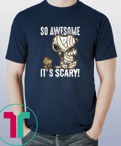 So Awesome It's Scary Mummy Snoopy Kids T-shirt