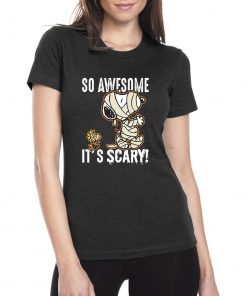 So Awesome It's Scary Mummy Snoopy Kids T-shirt