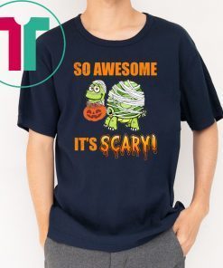 So Awesome It's Scary Mummy Turtle Halloween Kid T-shirt