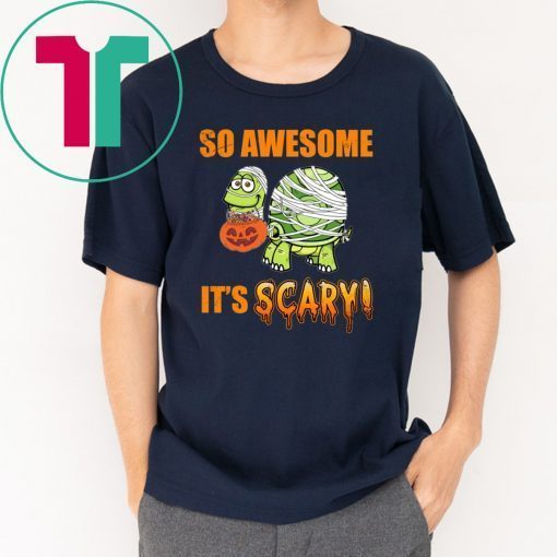 So Awesome It's Scary Mummy Turtle Halloween Kid T-shirt