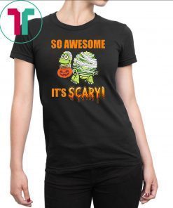 So Awesome It's Scary Mummy Turtle Halloween Kid T-shirt