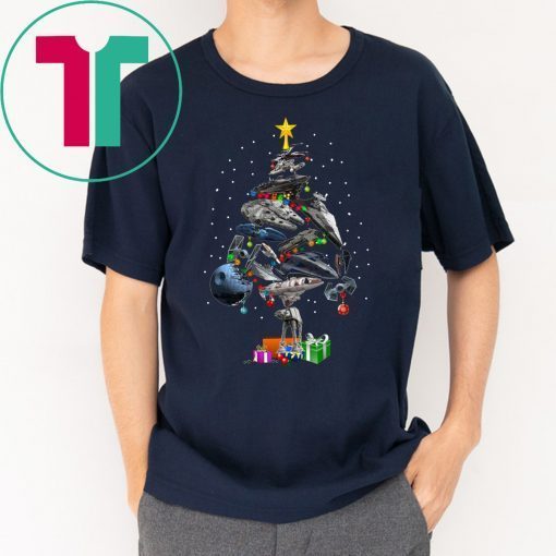 Star Wars ship Christmas tree Tee Shirt