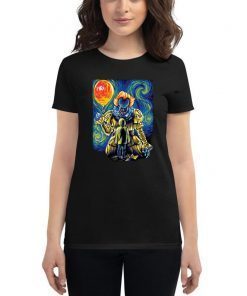 Stephen king's it pennywise starry night shirt
