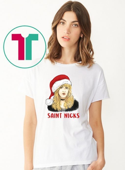 Stevie Nicks Saint Nicks Christmas Tee Shirt