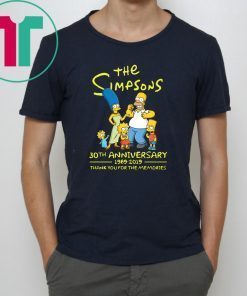 The simpsons-30th anniversary 1989-2019 thank you for memories Shirt