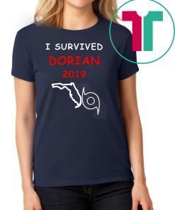 Mens I Survived Hurricane Dorian 2019 Florida T-Shirt
