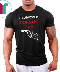 Mens I Survived Hurricane Dorian 2019 Florida T-Shirt