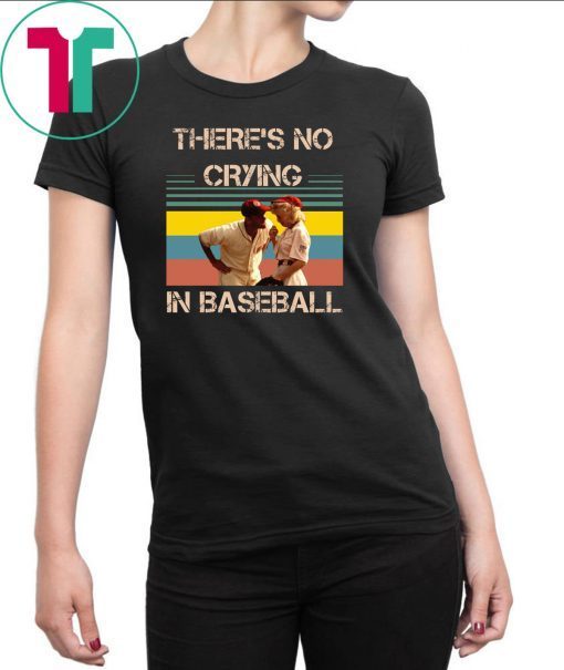 Vintage there's no crying in baseball tom hanks shirt