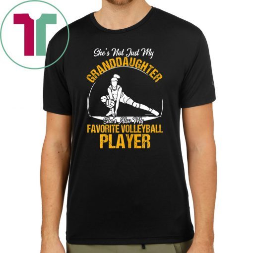 Volleyball Player Gift She's Not Just My Granddaughter tee T-Shirt