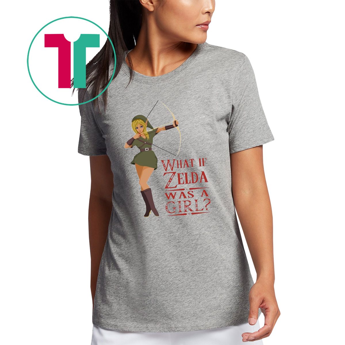 Mars grave hjælper What if Zelda was a girl T-Shirt - ShirtsOwl Office