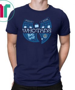 Wu-tang police box who-tang bad wolf doctor who shirt